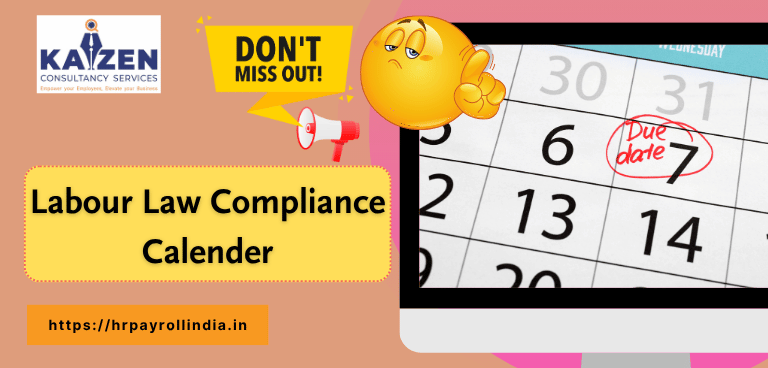 Labour law compliance calendar