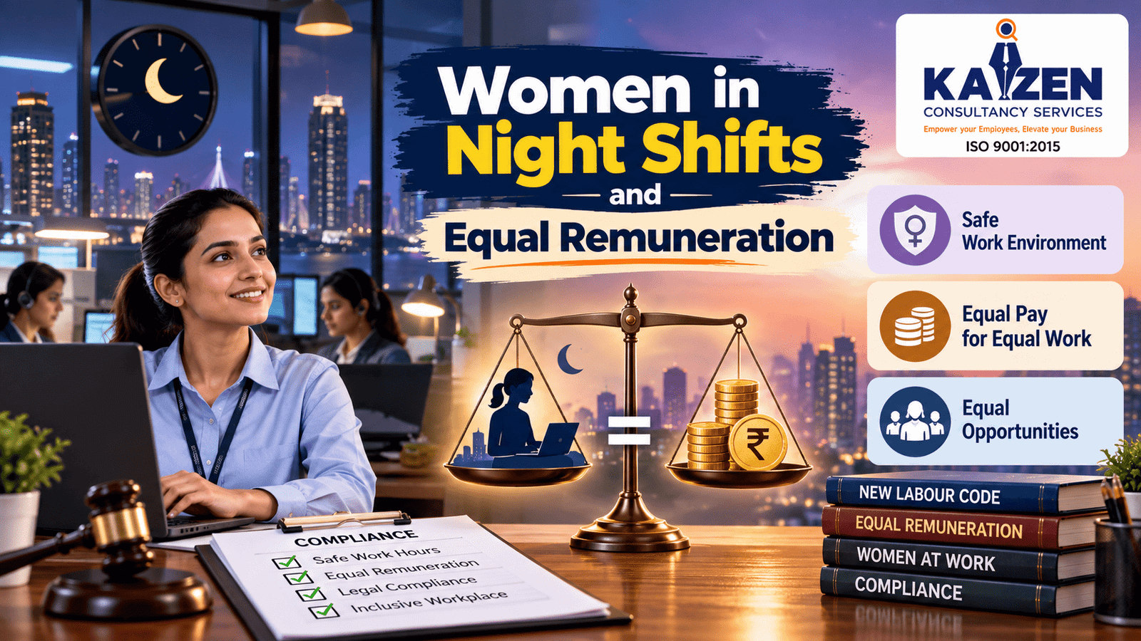Woman in night shift eligible for equal remuneration
